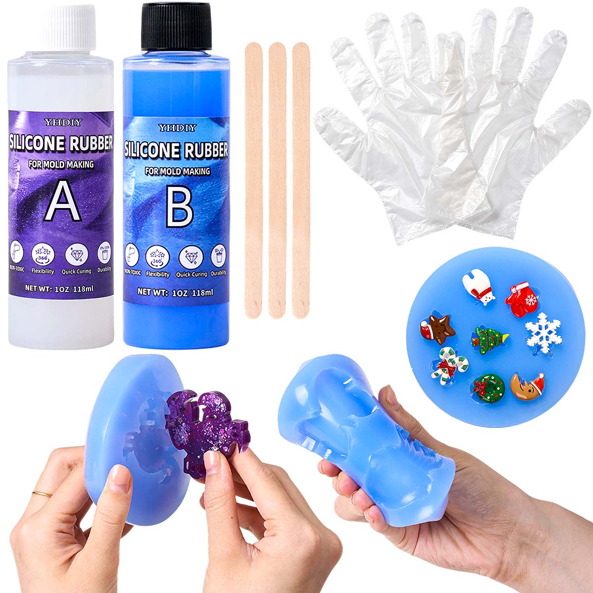 Resin Kit Cast - طقم صنع قوالب السيليكون 118 مل/296
