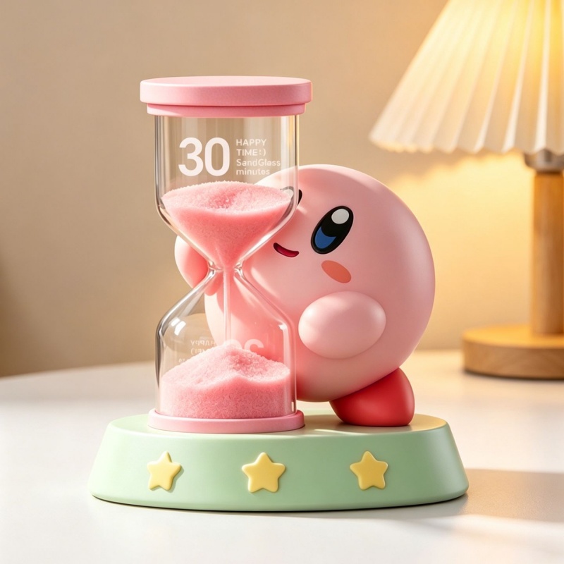Model Kit Kirby - ساعة رملية كيربي بتصميم شخصية أنمي،