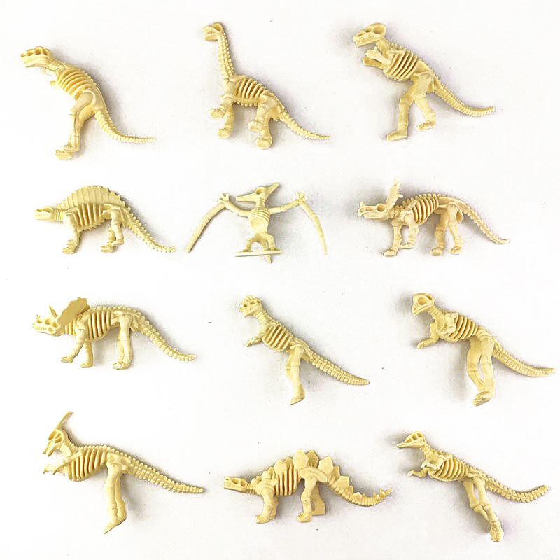 Model Kit Dinosaur - مجموعة من 12 قطعة من نماذج