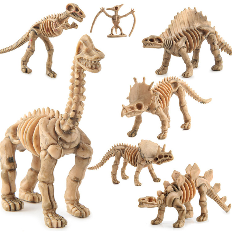 Model Kit Dinosaur - 12 قطعة ديناصور صغير الهيكل العظمي