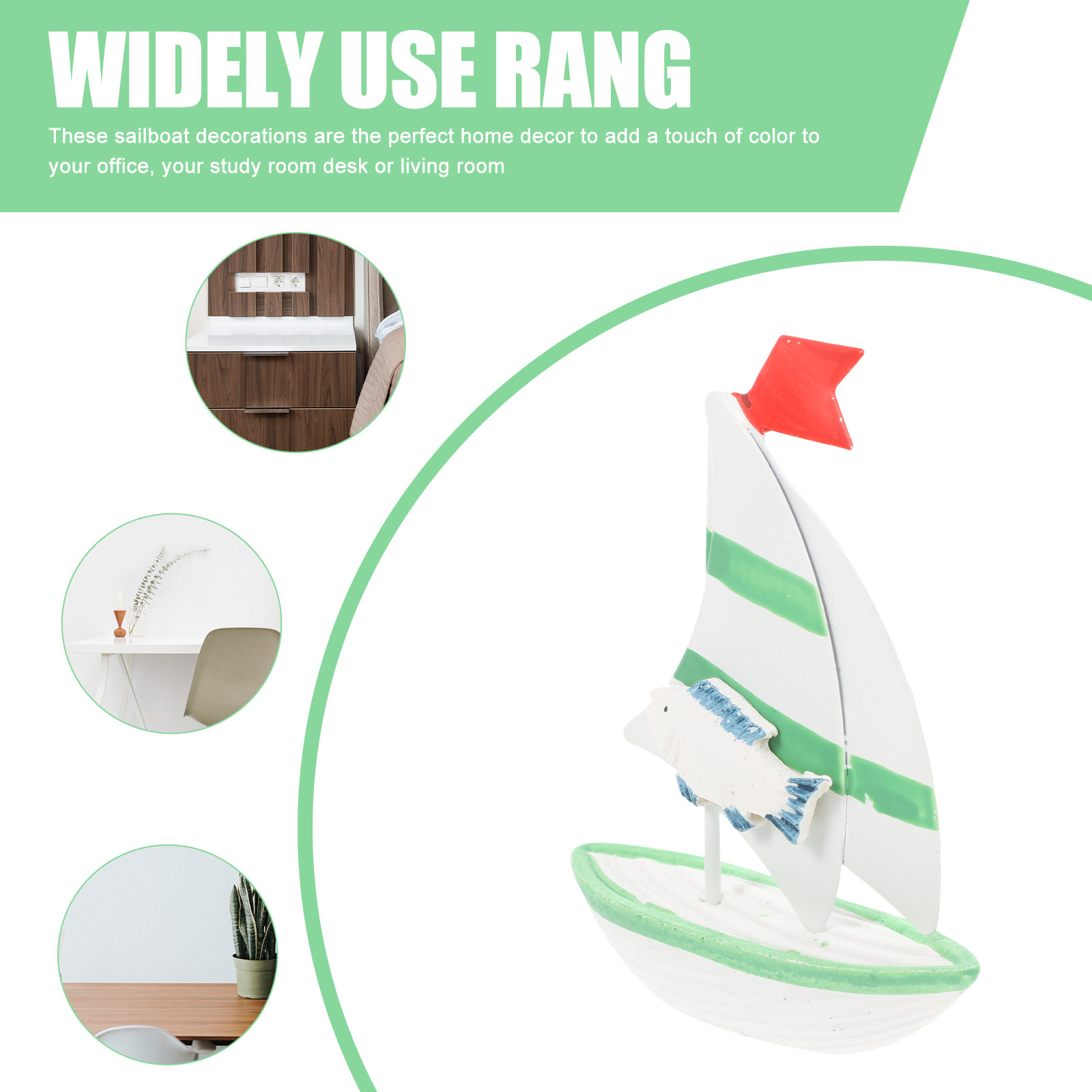 Model Kit Ship - زينة قارب شراعي على الطراز المتوسطي،