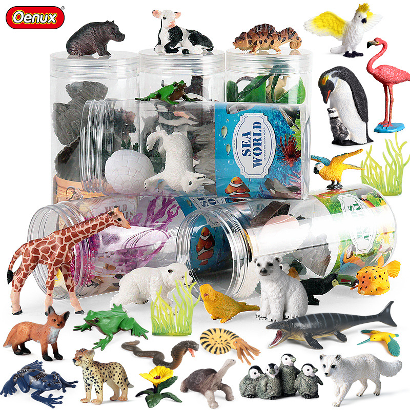 Model Kit Dinosaur - مجموعة حيوانات مصغرة من Oenux مزرعة