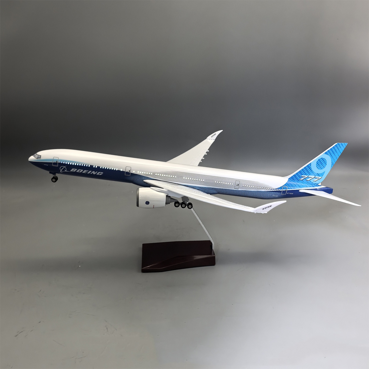Model Kit Airplane - طراز طائرة B777-9X مقياس 1/157 بطول