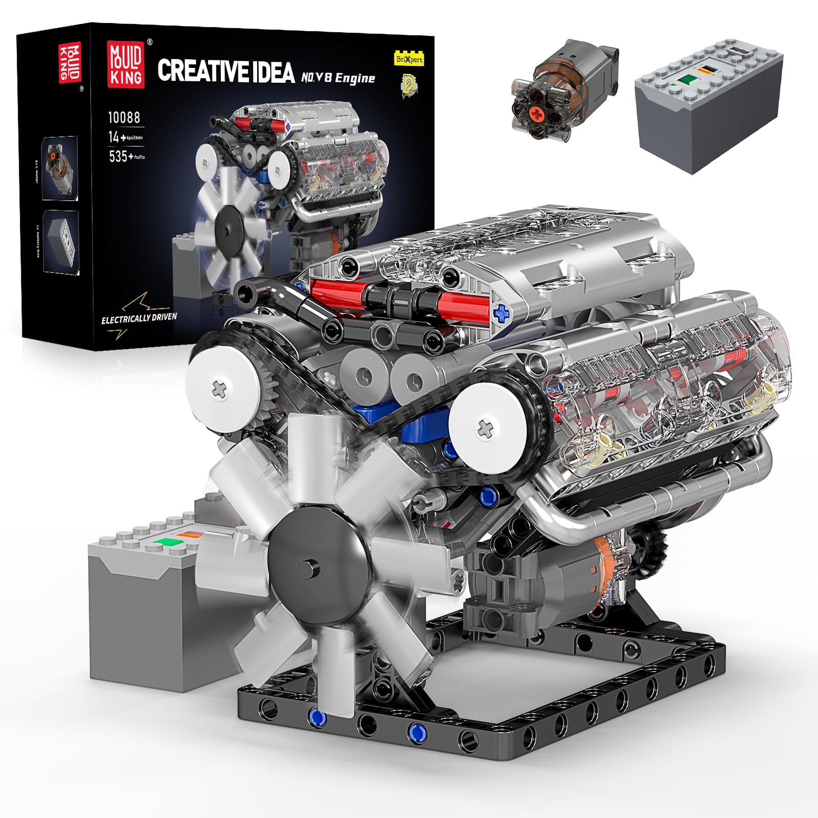 Model Kit V8 - مجموعة مكعبات بناء محرك V8 من