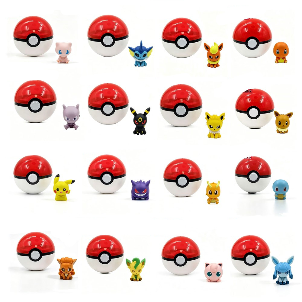 Model Kit Eevee - مجسمات أنمي بوكيمون أصلية: بيكاتشو، سيلفون،