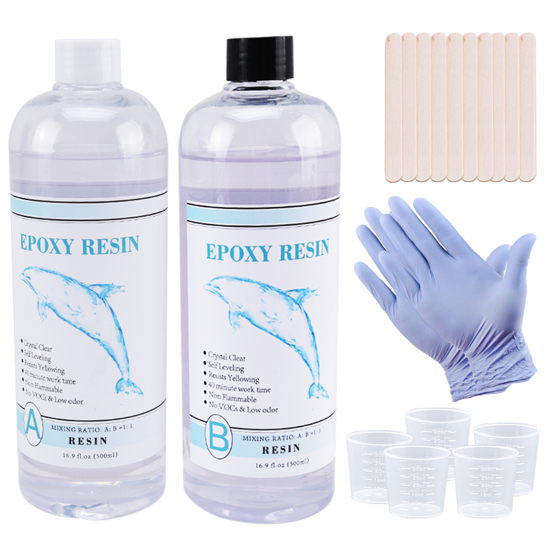 Resin Kit Cast - 1:1 واضح راتنجات الايبوكسي كريستال واضح