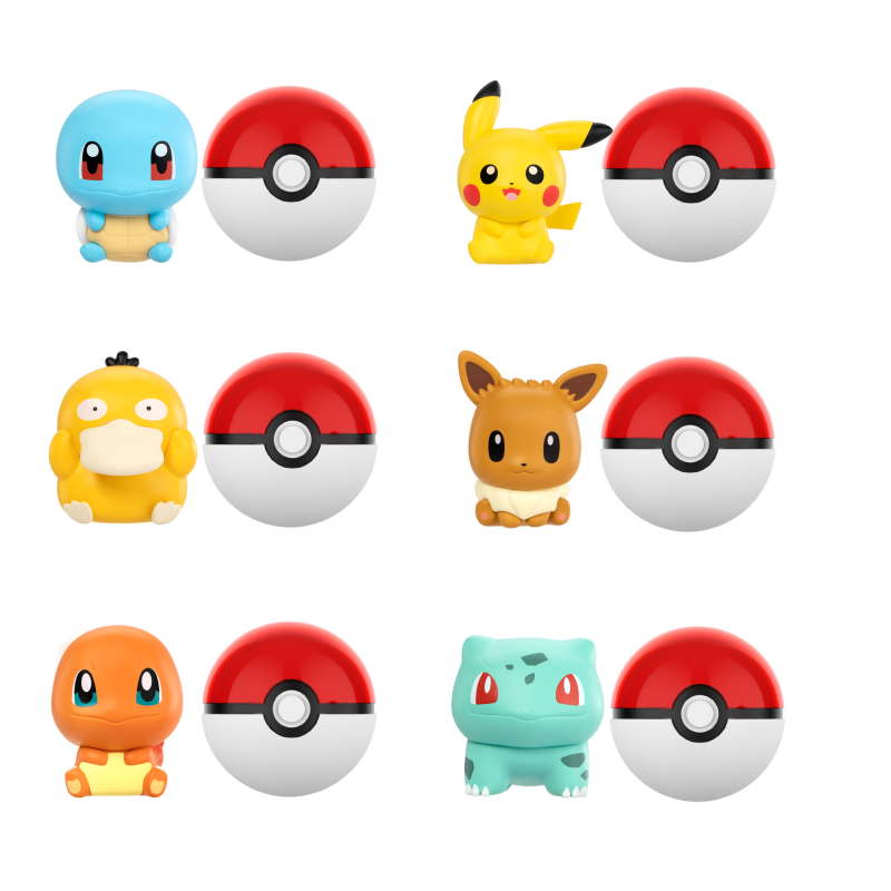 Model Kit Eevee - أنيمي البوكيمون PokeBall دمية صغيرة عمل