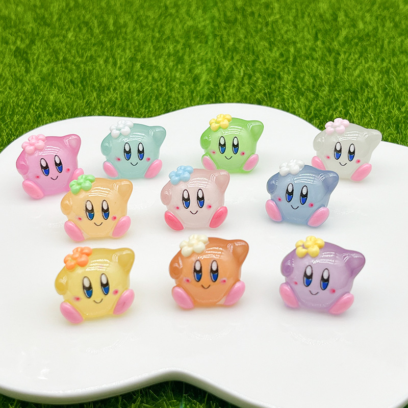 Model Kit Kirby - 10 قطعة الكرتون كيربي مضيئة رائحة