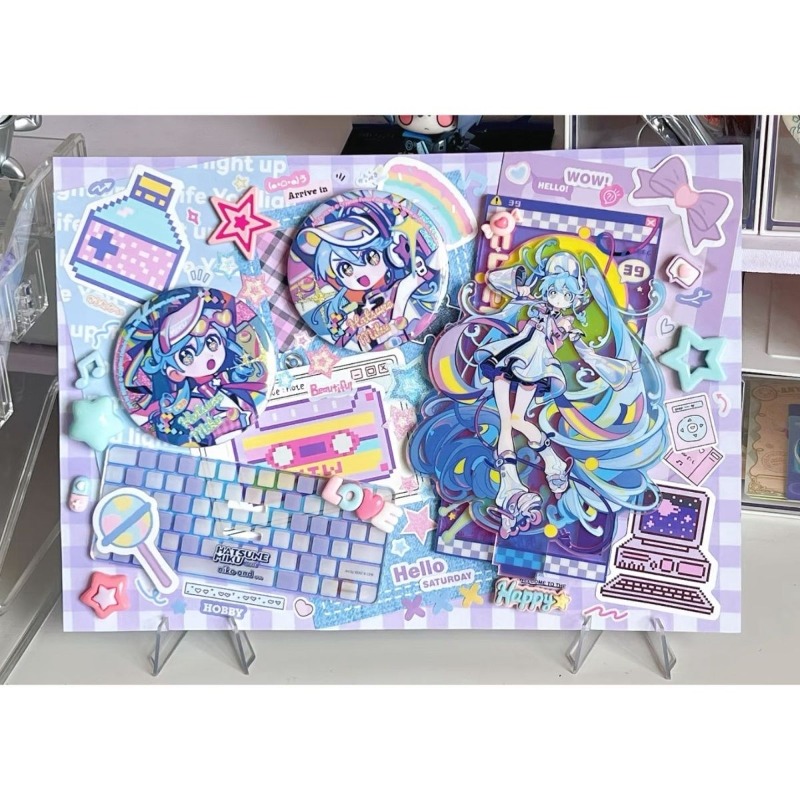 Model Kit Hatsune Miku - Hatsune Miku الاكريليك حامل الشكل شارة