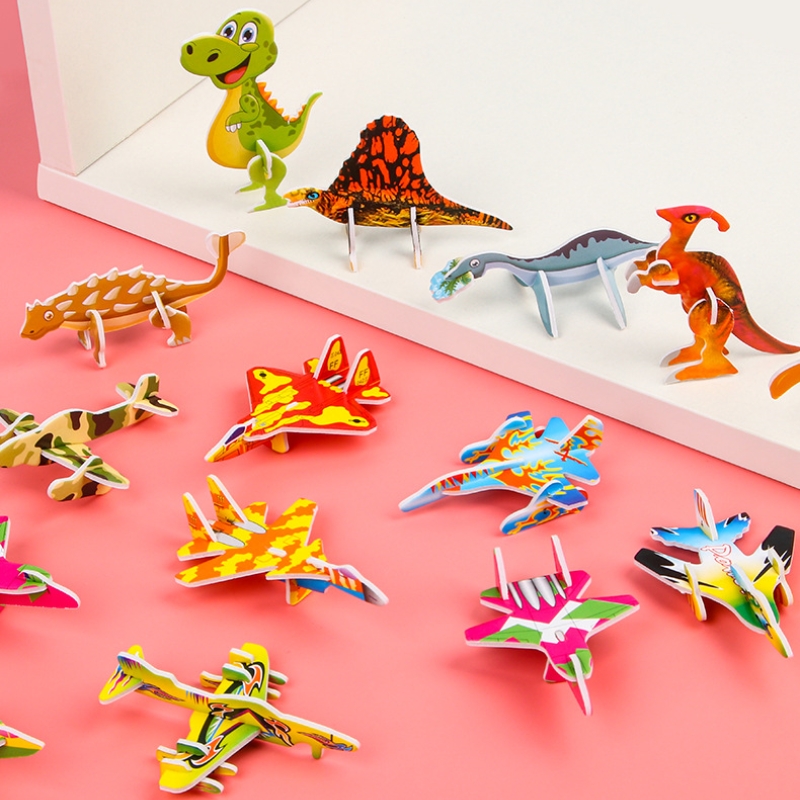 10 قطعة الإبداعية لطيف ورقة طا - مراجعة Model Kit Dinosaur وسعره
