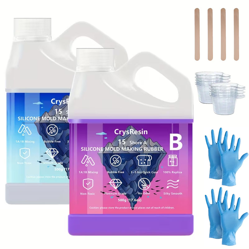 زجاجتان سعة 500 مل من السيليكو - مراجعة Resin Kit Cast وسعره