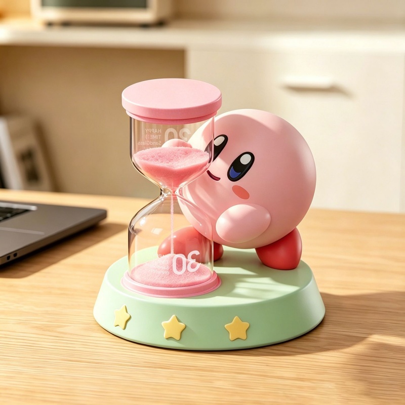 ساعة رملية كيربي بتصميم شخصية  - مراجعة Model Kit Kirby وسعره