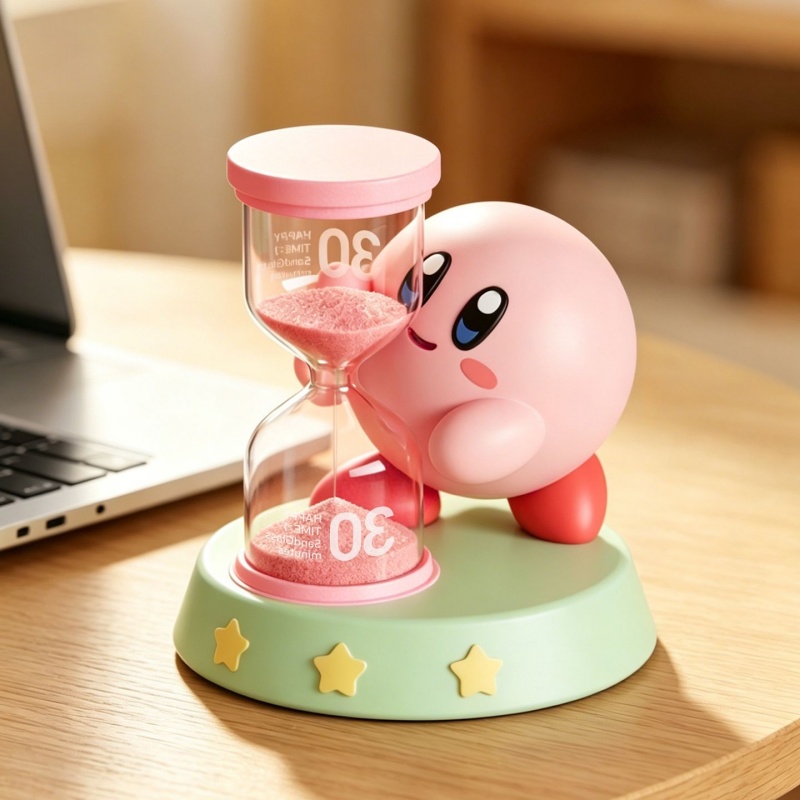 ساعة رملية كيربي بتصميم شخصية  - مراجعة Model Kit Kirby وسعره