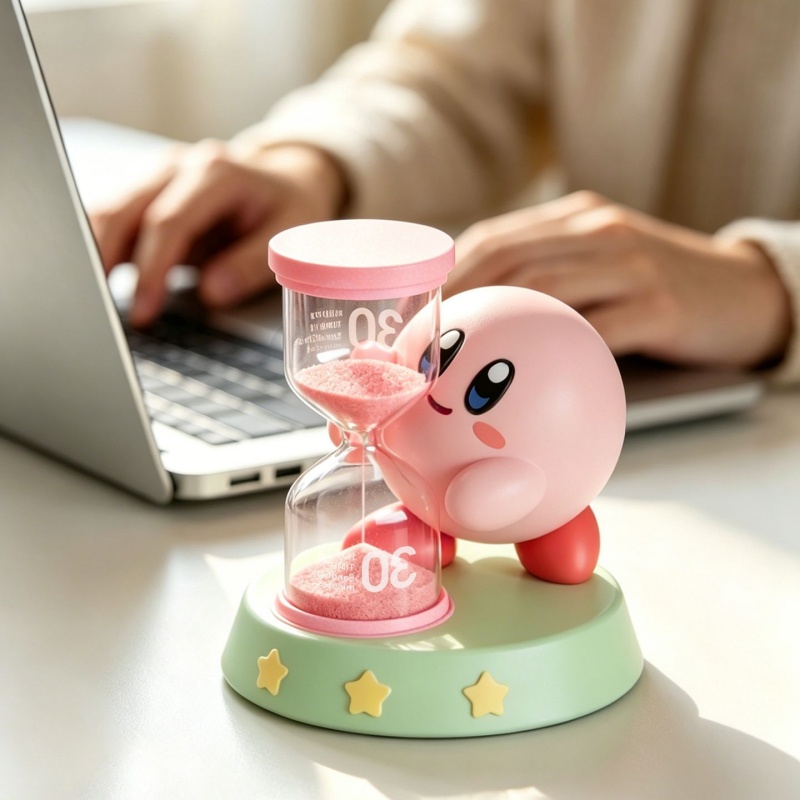 ساعة رملية كيربي بتصميم شخصية  - مراجعة Model Kit Kirby وسعره