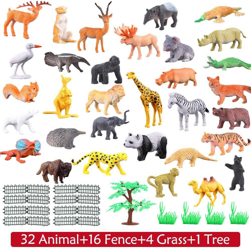 54 قطعة مجموعة ألعاب حيوانات ا - مراجعة Model Kit Dinosaur وسعره
