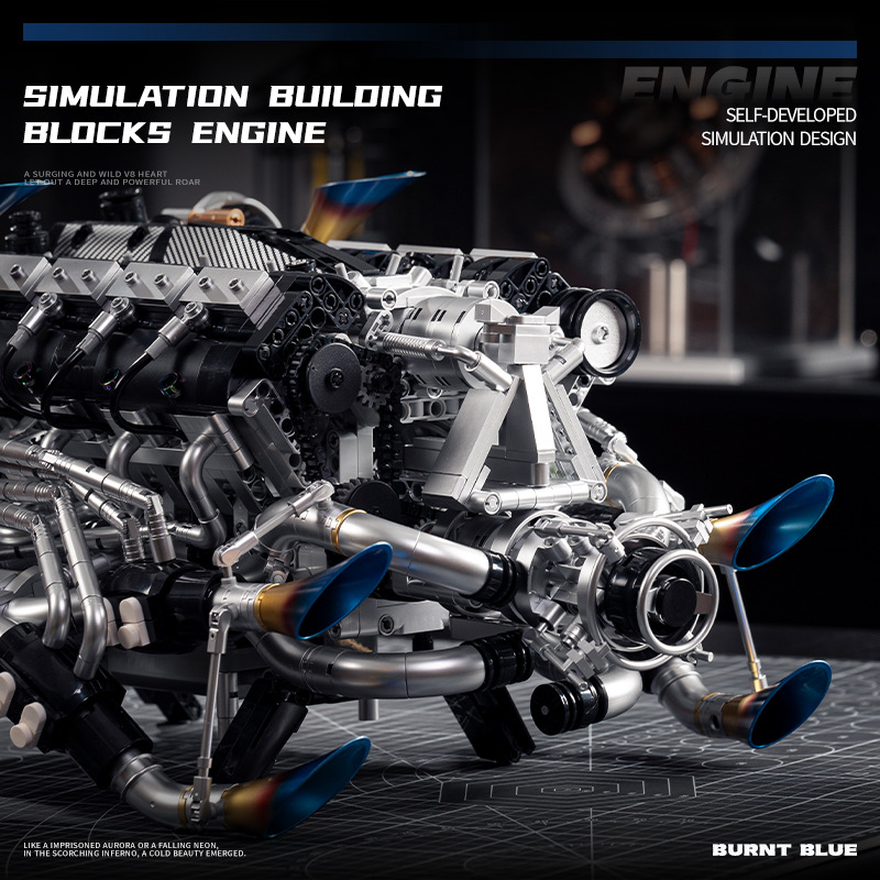 مجموعة بناء نموذج محرك V8 لسيا - مراجعة Model Kit V8 وسعره