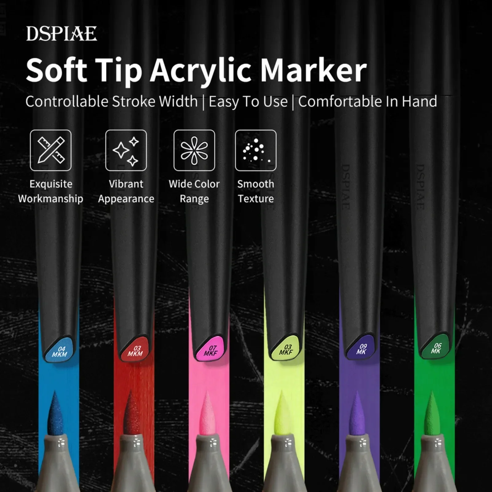 DSPIAE طرف ناعم مجموعة أقلام ت - مراجعة Model Kit Markers وسعره