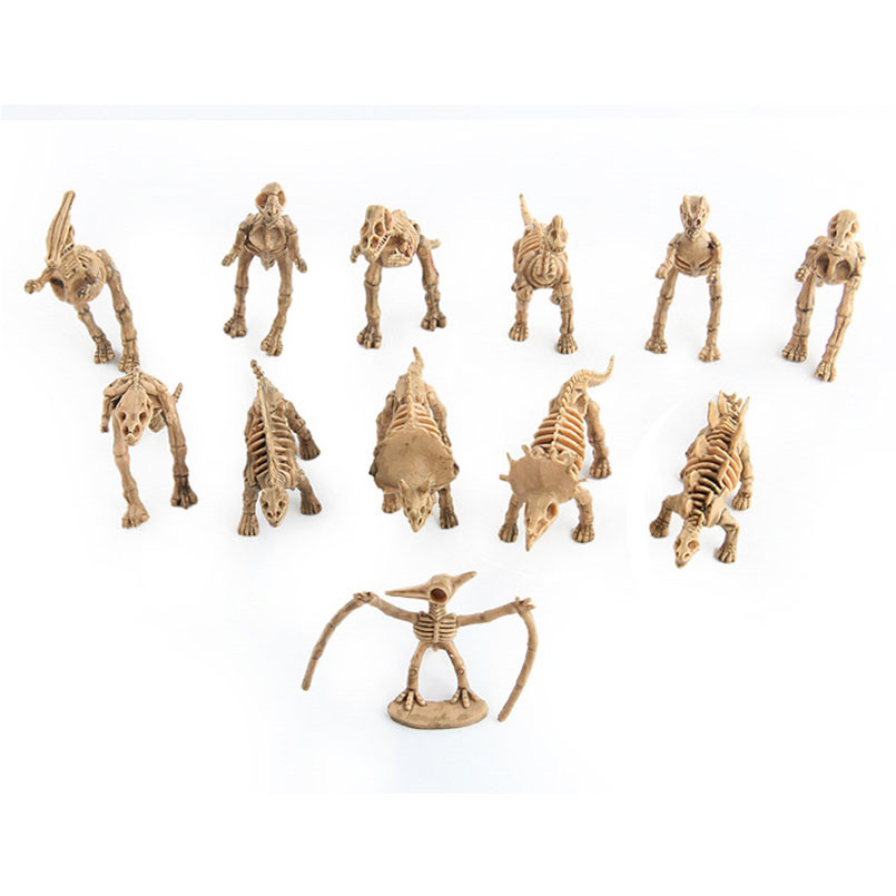 12 قطعة ديناصور صغير الهيكل ال - مراجعة Model Kit Dinosaur وسعره