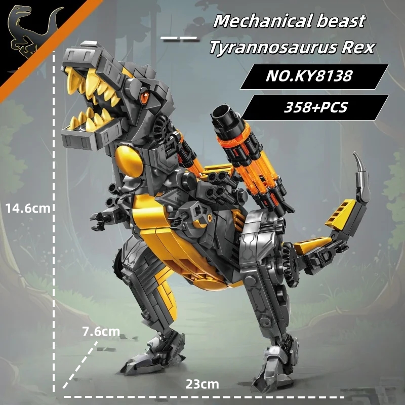 مكعبات بناء ديناصور الحيوانات  - مراجعة Model Kit Dinosaur وسعره