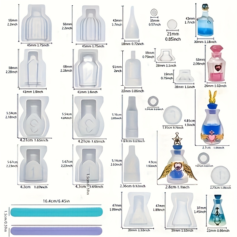 مجموعة من 5 قوالب سيليكون لصب  - مراجعة Resin Kit Cast وسعره
