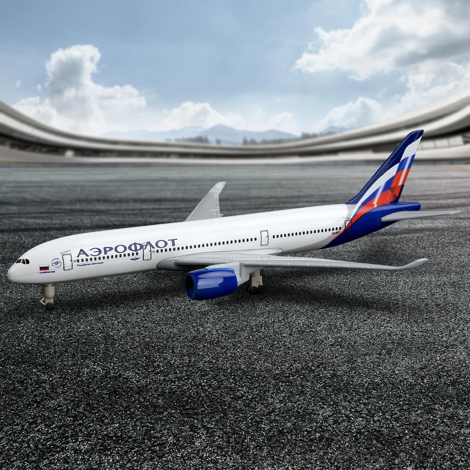 نموذج طائرة روسي A350 من سبائك - مراجعة Model Kit Airplane وسعره