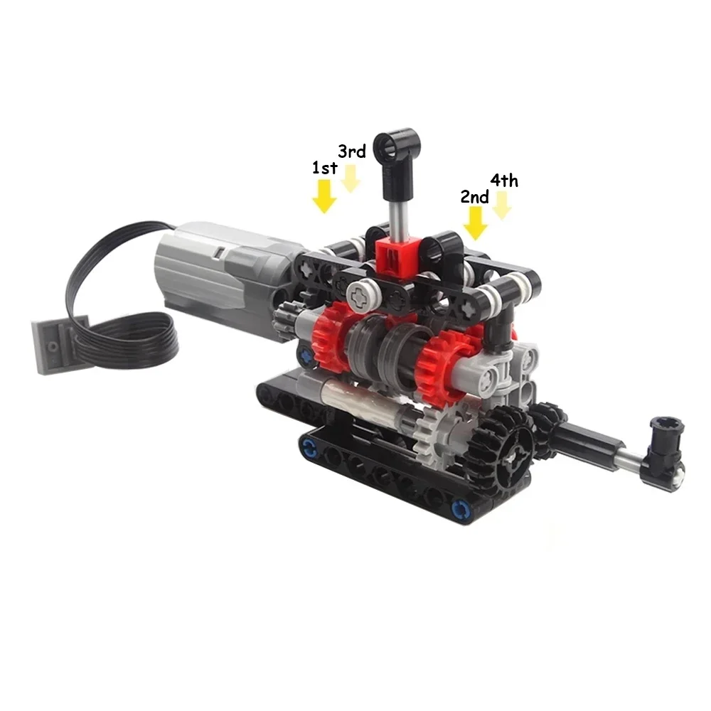 MOC-High tech علبة تروس 4 سرعا - مراجعة Model Kit Manual وسعره