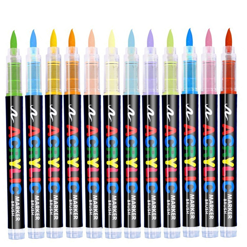 قلم طلاء أكريليك سائل مستقيم ، - مراجعة Model Kit Markers وسعره