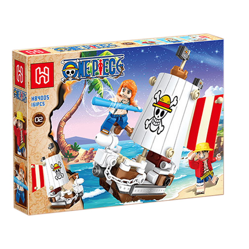 مجموعة مكعبات بناء صغيرة 4 في  - مراجعة Model Kit One Piece Going Merry وسعره