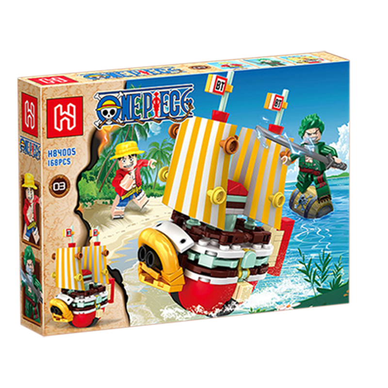 مجموعة مكعبات بناء صغيرة 4 في  - مراجعة Model Kit One Piece Going Merry وسعره