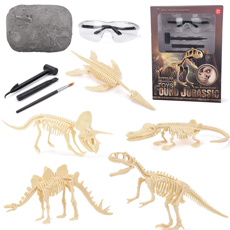 مجموعة تنقيب عن حفريات الديناص - مراجعة Model Kit Dinosaur وسعره