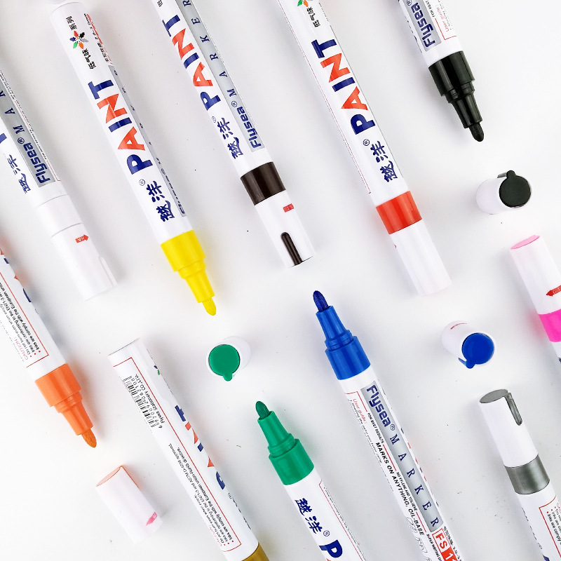 12 لون أبيض مطاط مقاوم للماء ق - مراجعة Model Kit Markers وسعره