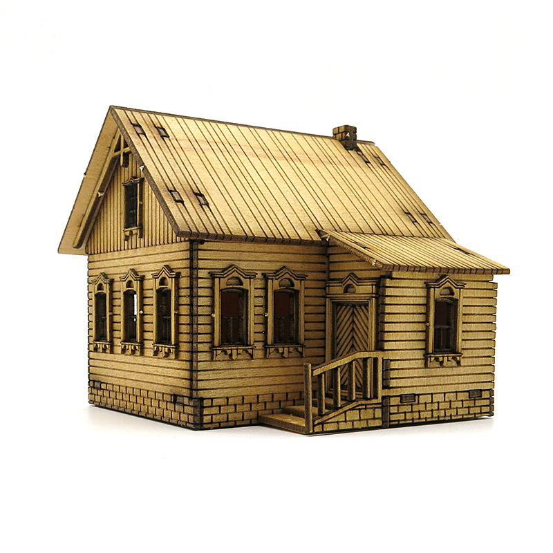 نموذج منزل خشبي للتجميع بمقياس - مراجعة Model Kit Manual وسعره