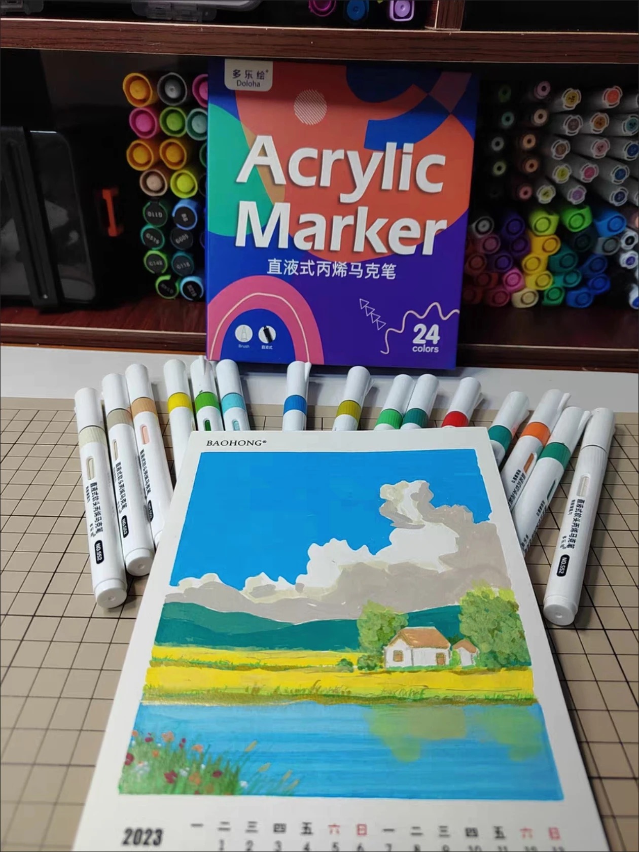 أقلام ماركر أكريليك دولاها، مج - مراجعة Model Kit Markers وسعره